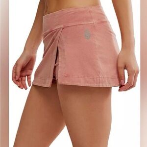 FP Movement by Free People Rose Pink Athletic Skort with Built-In Shorts